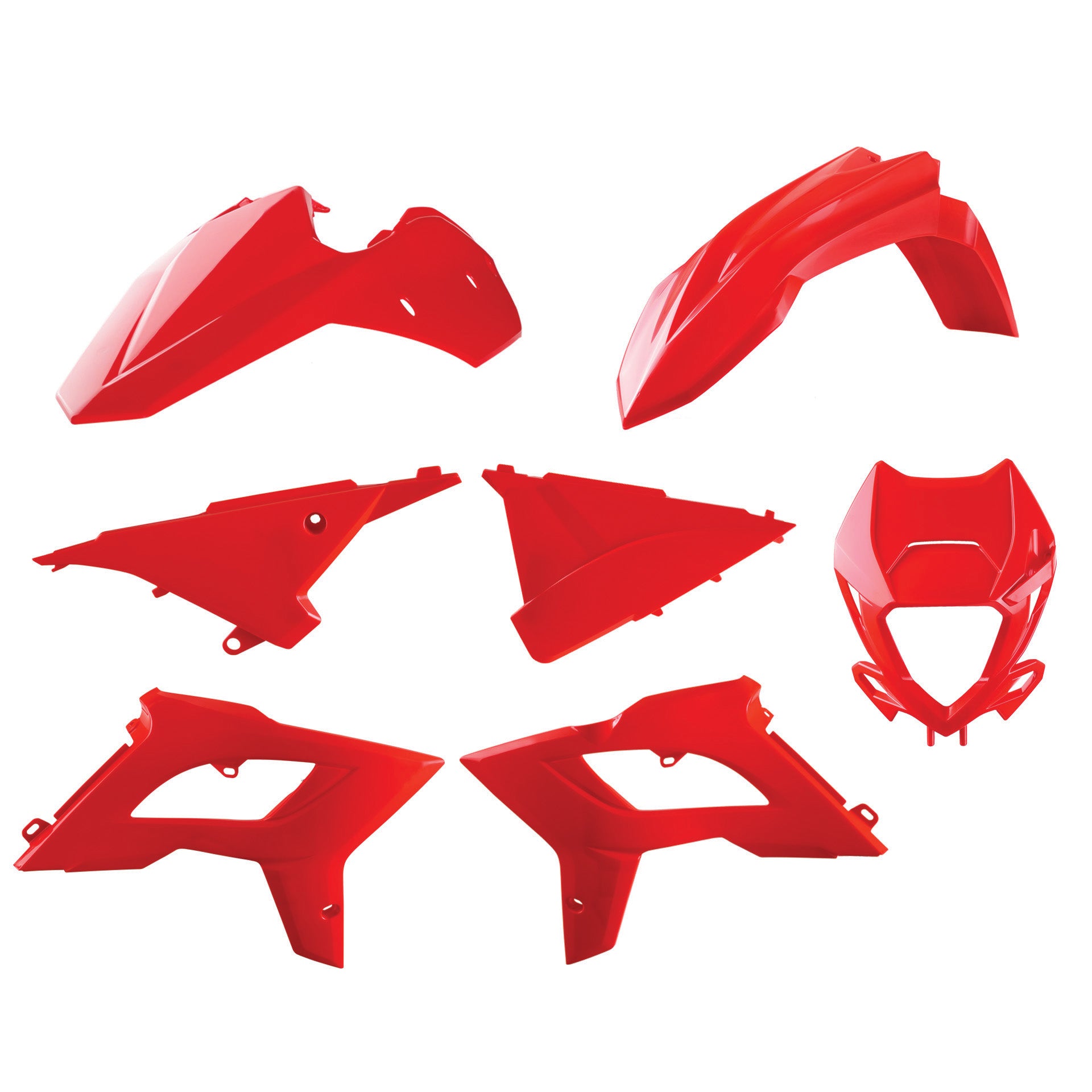 POLISPORT BOX KIT BETA 125-450RR 2T+4T 13-17 RESTYLING KIT 2022 SHAPE  RED