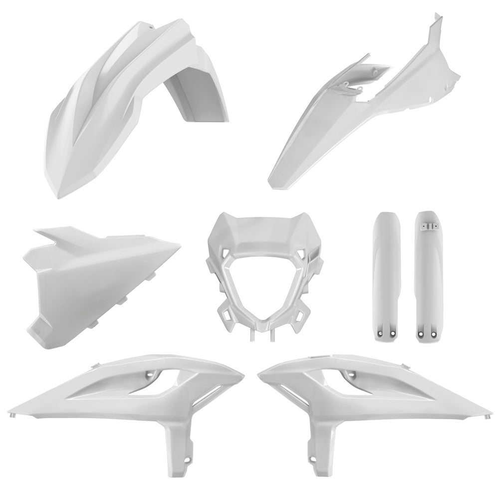 Polisport BOX KIT INC FORK GUARDS BETA 125-480RR/X-PRO 25-26  White 