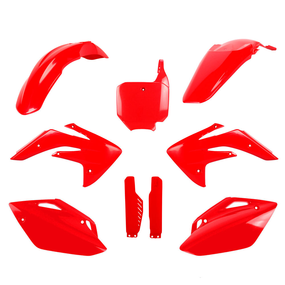 POLISPORT BOX KIT INC FORK GUARDS HONDA CRF150R 07-25  RED