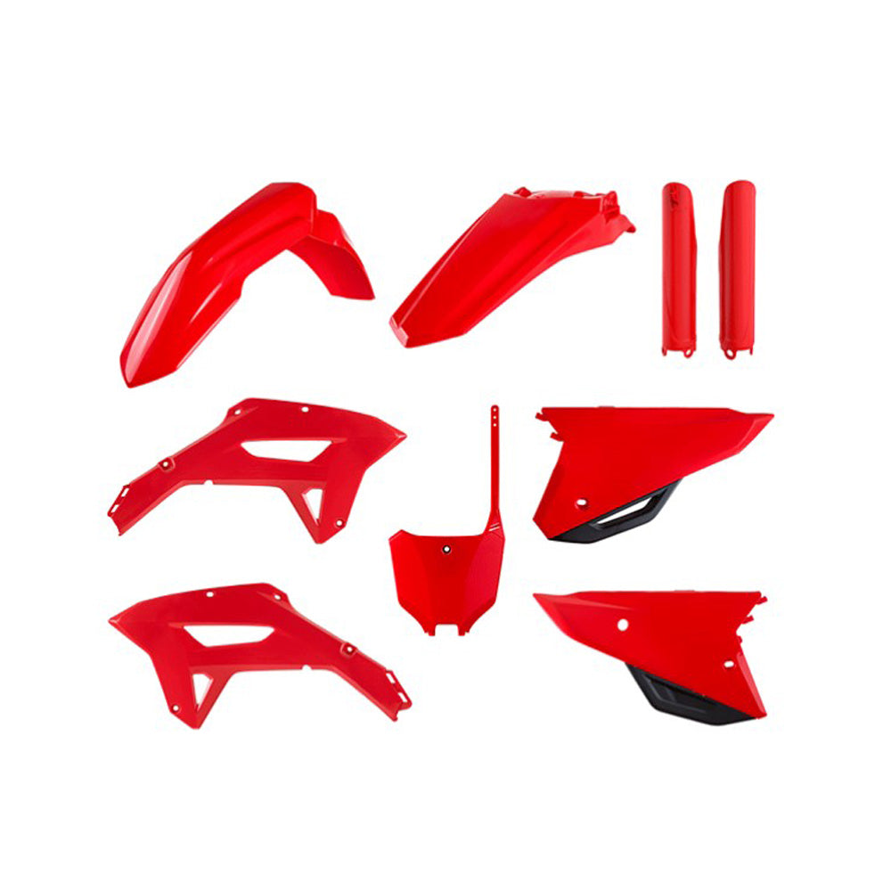 POLISPORT BOX KIT INC FORK GUARDS HONDA CRF250RX 22-24, CRF450RX 21-24  RED