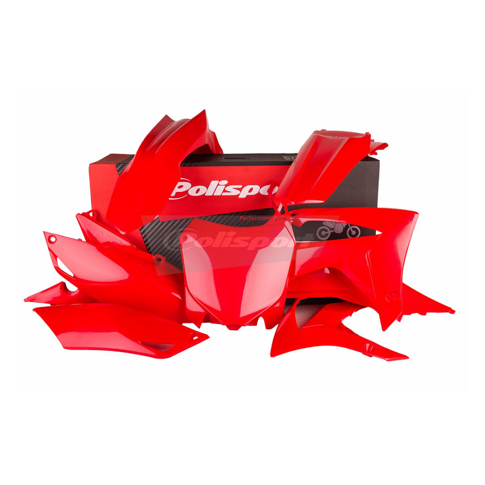 Polisport BOX KIT INC FORK GUARDS HONDA CRF250R 14-17, CRF450R 13-16  Red 