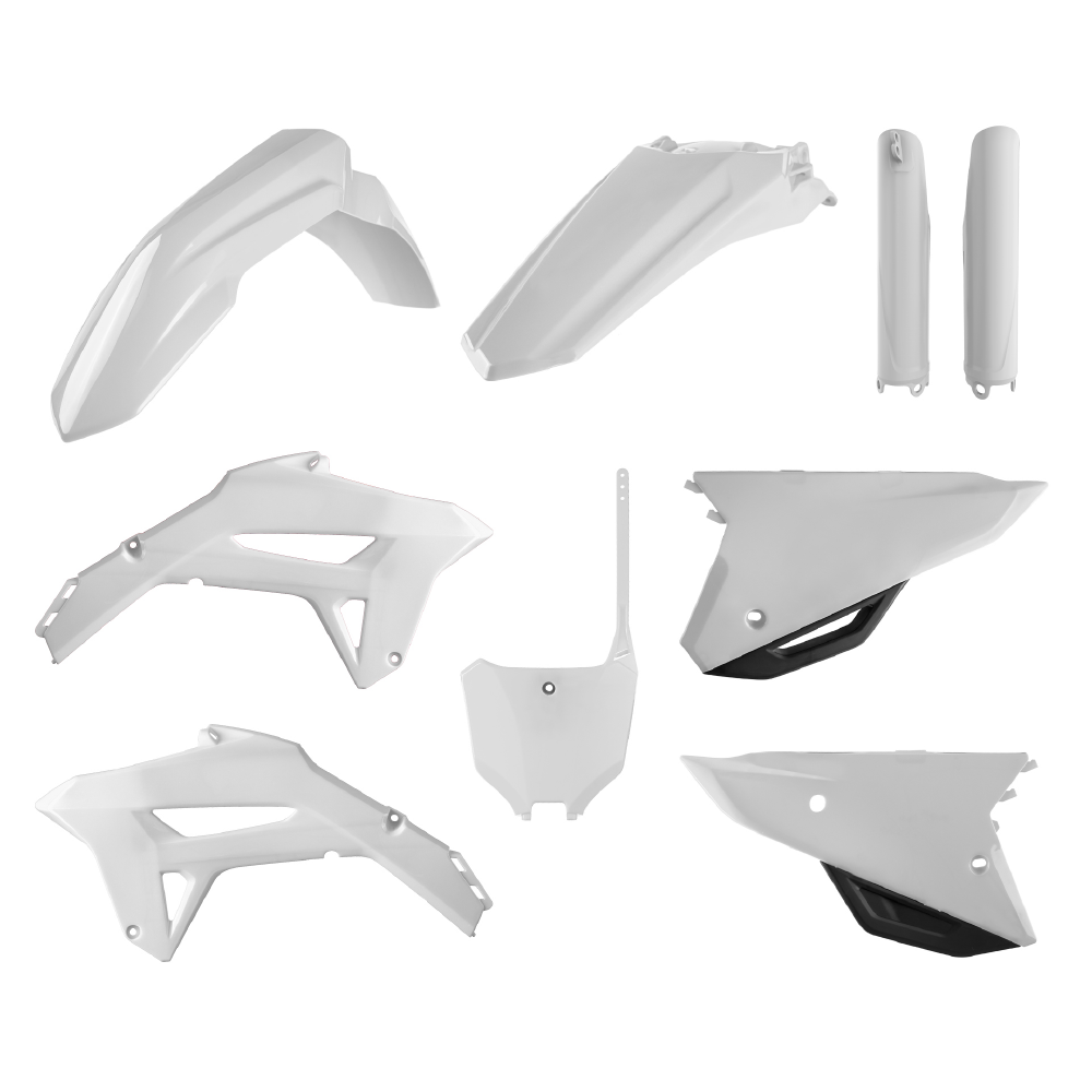 POLISPORT BOX KIT INC FORK GUARDS HONDA CRF250R 22-24, CRF450R 21-24  WHITE