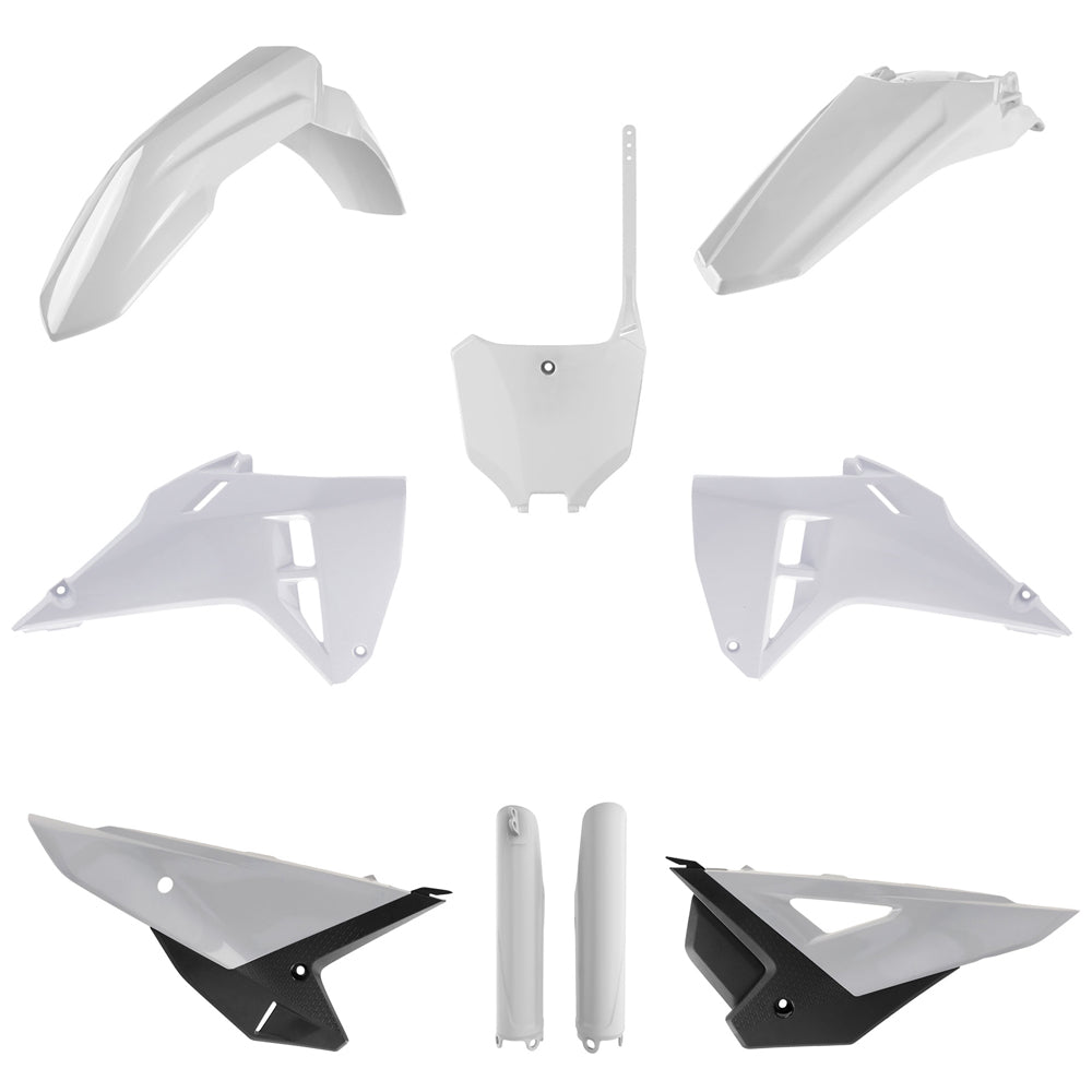 POLISPORT BOX KIT INC FORK GUARDS HONDA CRF250R 2025, CRF450R 2025  WHITE