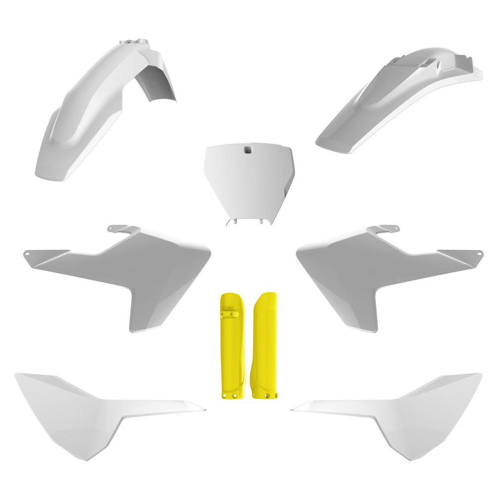 POLISPORT BOX KIT HUSQVARNA TC125 16-18, TC250 17-18, FC250-450 16-18 WHITE (OEM 17-18)  WHITE