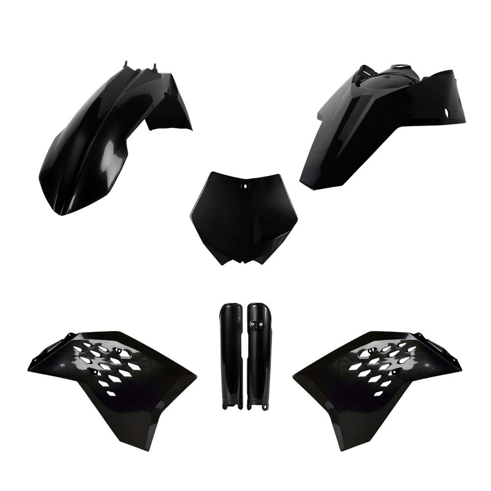 POLISPORT BOX KIT INC FORK GUARDS KTM SX/SX-F 2007  BLACK