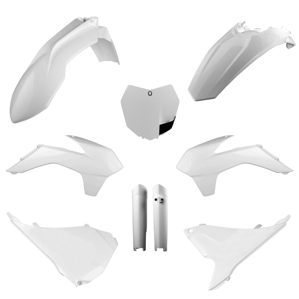 POLISPORT BOX KIT INC FORK GUARDS KTM SX/SX-F/XC/XC-F 2015, SX250 2016  WHITE