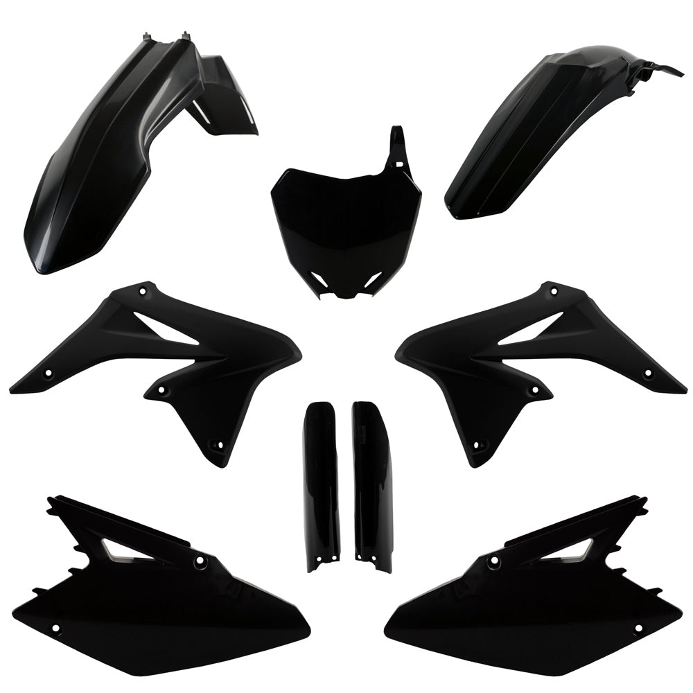 POLISPORT BOX KIT INC FORK GUARDS SUZUKI RM-Z250 10-18 BLACK  BLACK