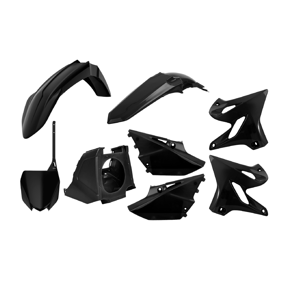 POLISPORT BOX KIT YAMAHA YZ125/250 02-21, RESTYLE KIT 2 (15-21)  BLACK