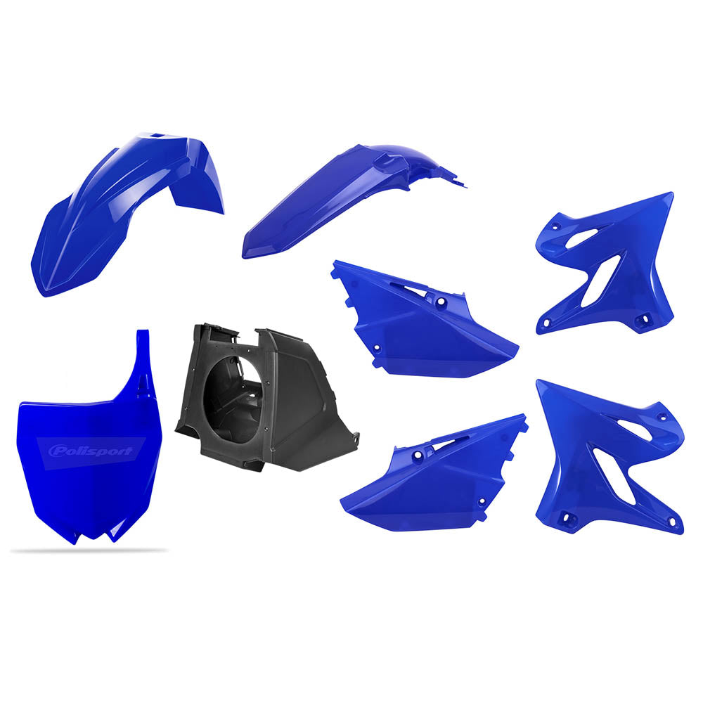 POLISPORT BOX KIT YAMAHA YZ125/250 02-21, RESTYLING KIT 15-19 BLUE  BLUE
