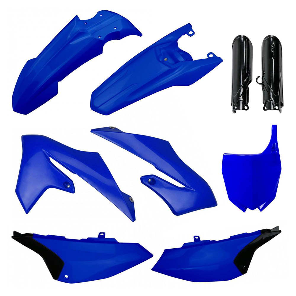 POLISPORT BOX KIT INC FORK GUARDS YAMAHA YZ65 19-25  BLUE
