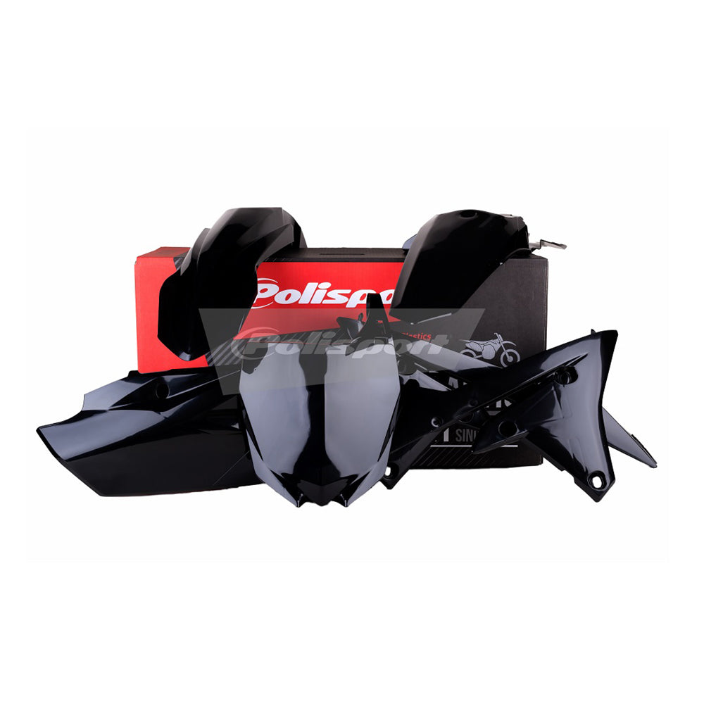 POLISPORT BOX KIT YAMAHA YZ250F 14-18, YZ450F 14-17 BLACK  BLACK