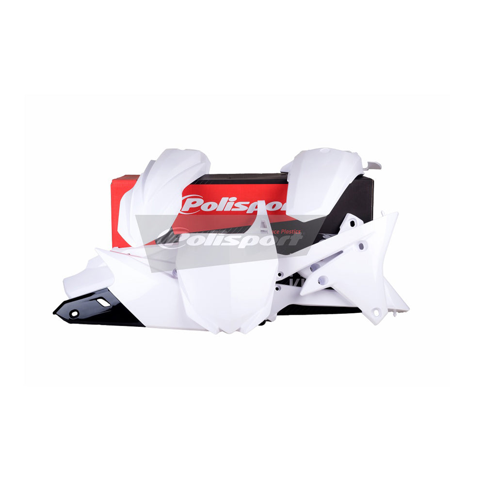 POLISPORT BOX KIT INC FORK GUARDS YAMAHA YZ250F 14-18, YZ450F 14-17 WHITE  WHITE