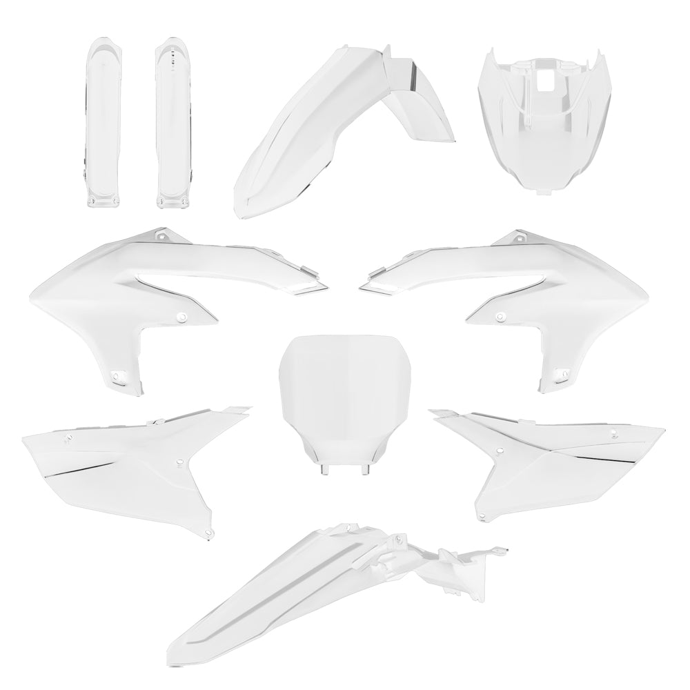 POLISPORT BOX KIT INC FORK GUARDS YAMAHA YZ250F 24-25, YZ450F 23-25, YZ250FX 2025, YZ450FX 24-25  WHITE