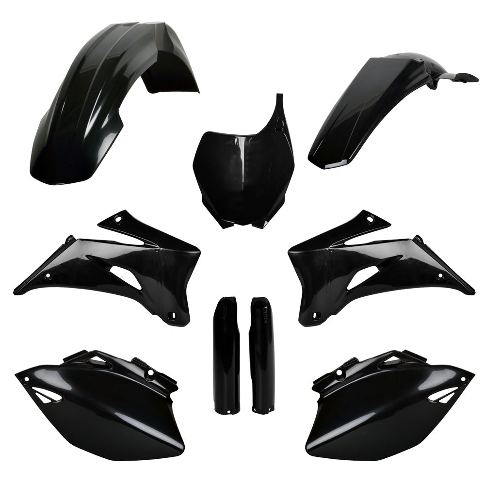 POLISPORT BOX KIT INC FORK GUARDS YAMAHA YZ250F/450F 06-07  BLACK