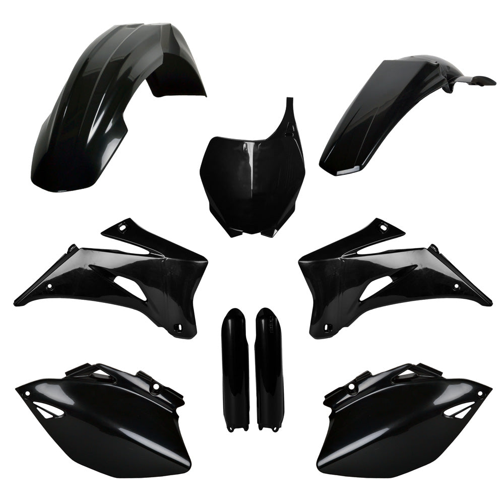POLISPORT BOX KIT INC FORK GUARDS YAMAHA YZ250F/450F 08-09  BLACK