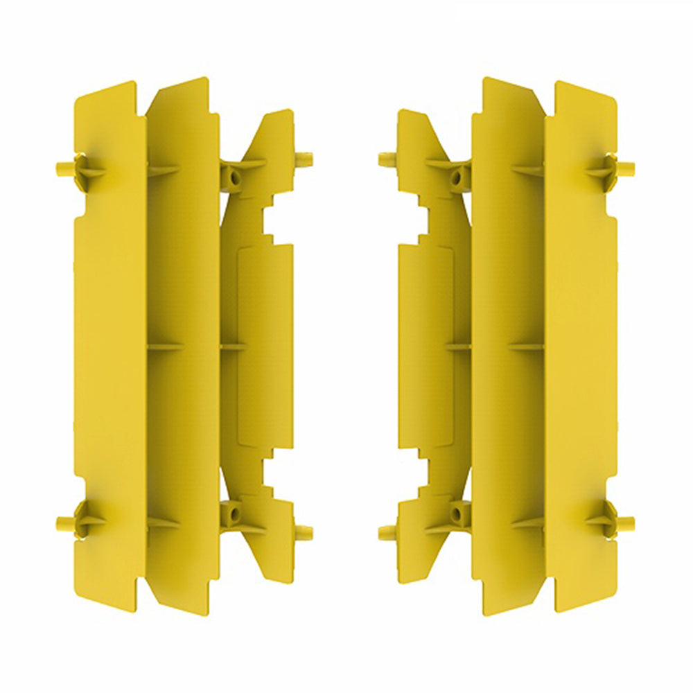 POLISPORT RAD LOUVRES SUZUKI RM125 01-08, RM250 96-08, DR-Z400 00-25  YELLOW