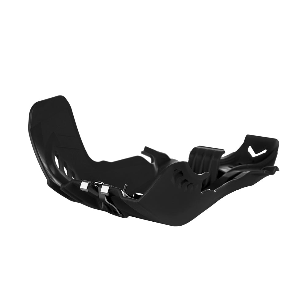 POLISPORT SKID PLATE INC LINKAGE PROTECTION KTM/HQV SX/TC250 17-18, TE250-300 17-19  BLACK