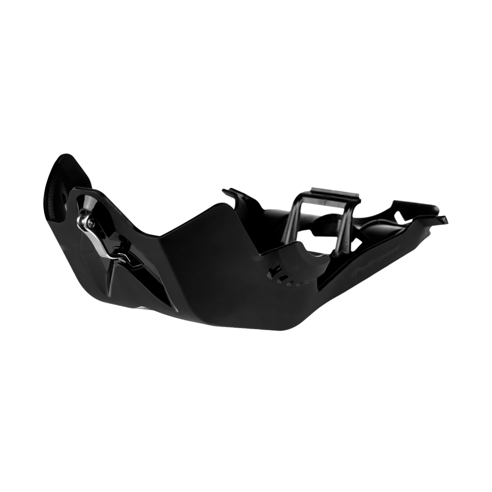 POLISPORT SKID PLATE INC LINKAGE PROTECTION BETA 350/390/430/480/500RR 20-23 BLACK  BLACK