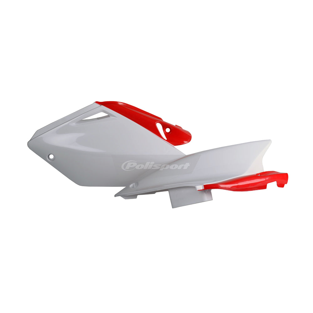 POLISPORT SIDE PANEL HONDA CRF250R 04-05 RED04/WHITE  RED
