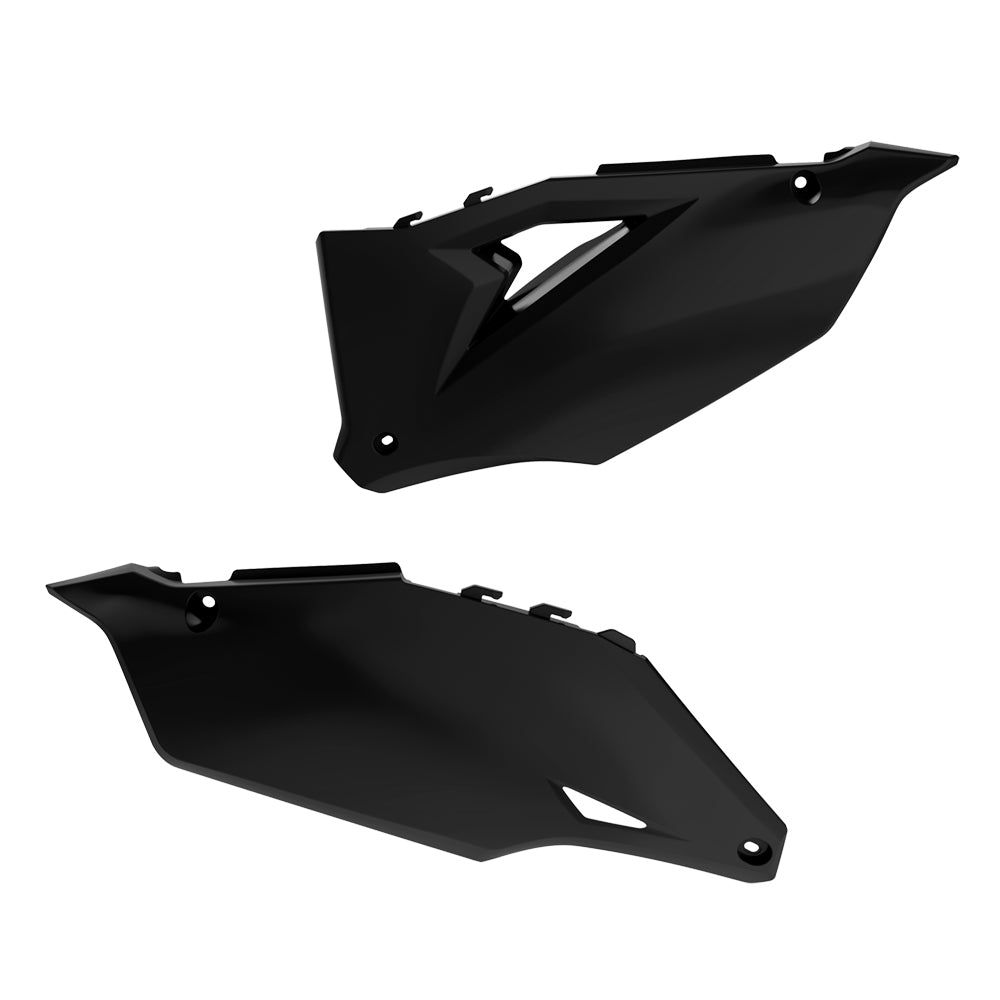 POLISPORT SIDE PANEL KAWASAKI KX250F/X 21-24, KX450F/X 19-23  BLACK