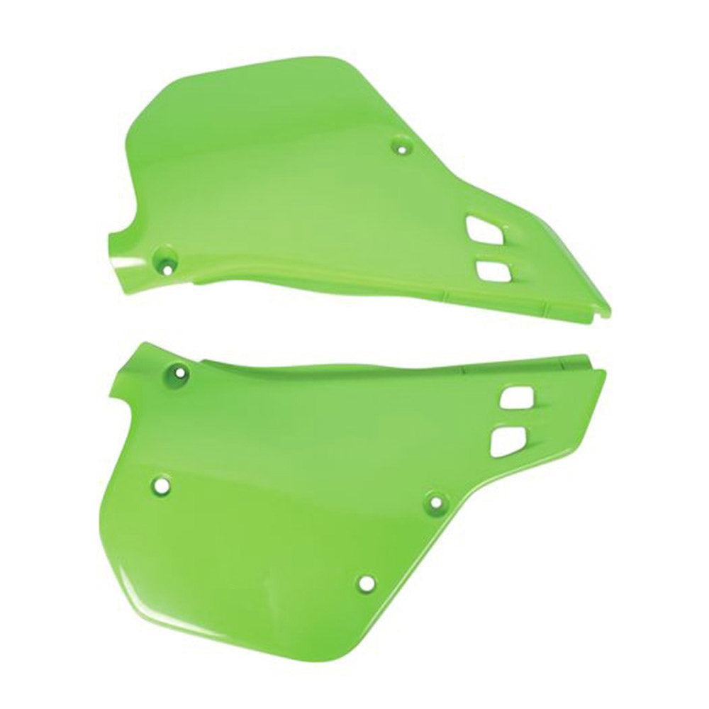 POLISPORT SIDE PANEL KAWASAKI KX125-250 90-91 GREEN  GREEN