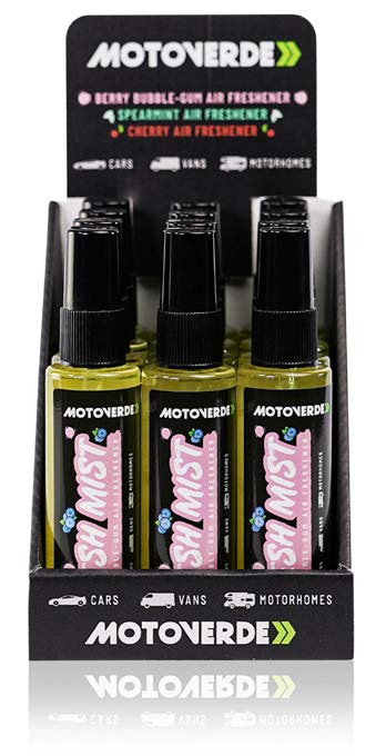 Motoverde 75ML X 12 Motoverde Bubblegum Berry Fresh Mist Super Concentrated Air Freshener Counter Display Pack