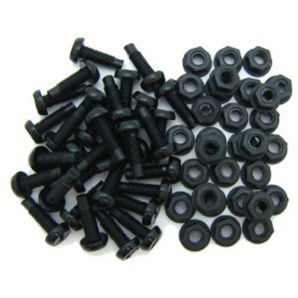 PLASTIFILM Black Number Plate Bolts - Per 100
