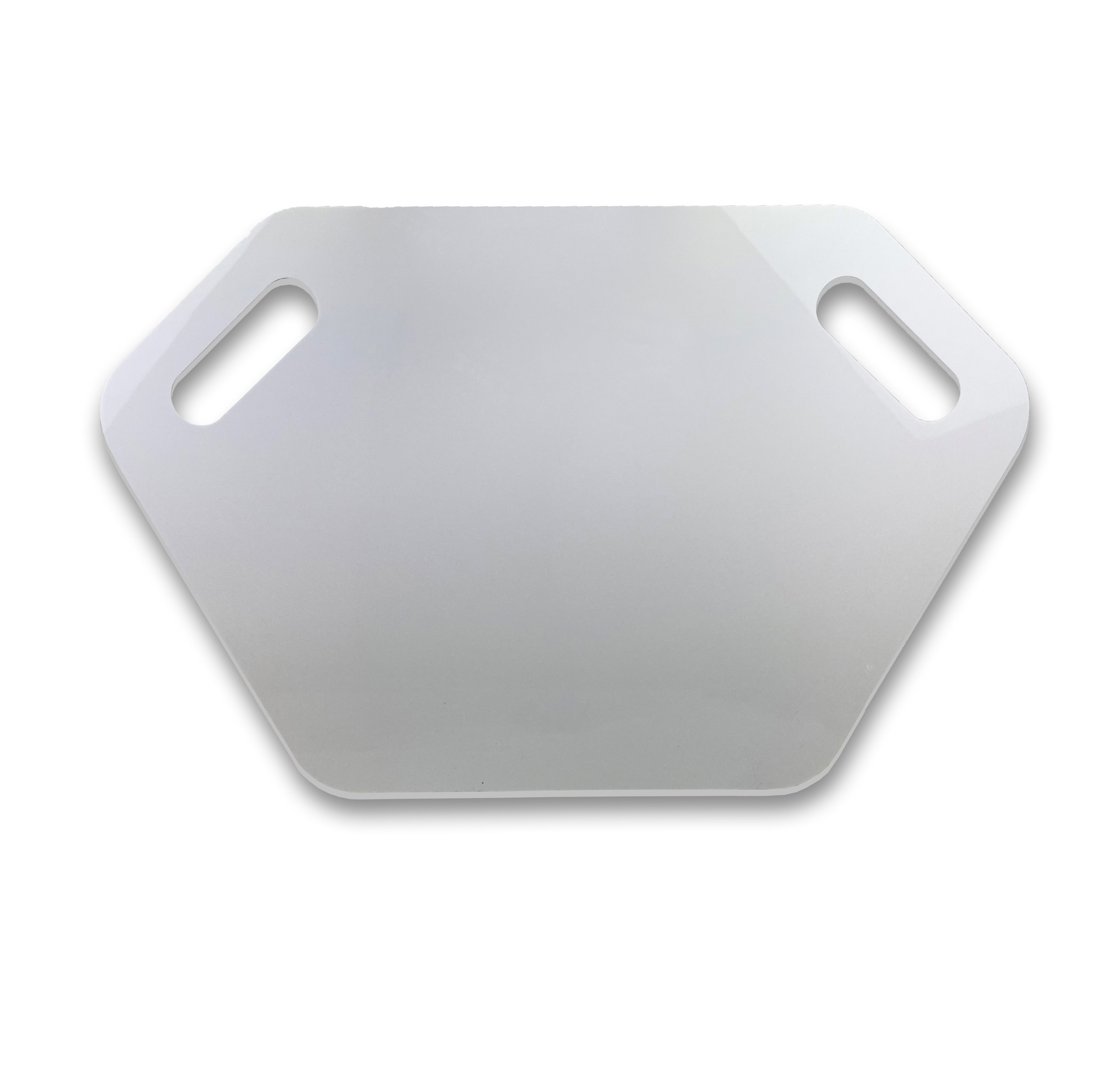 FIR  MX Pit Board 4MM Acrylic 600 X 375MM Plain White - No Branding