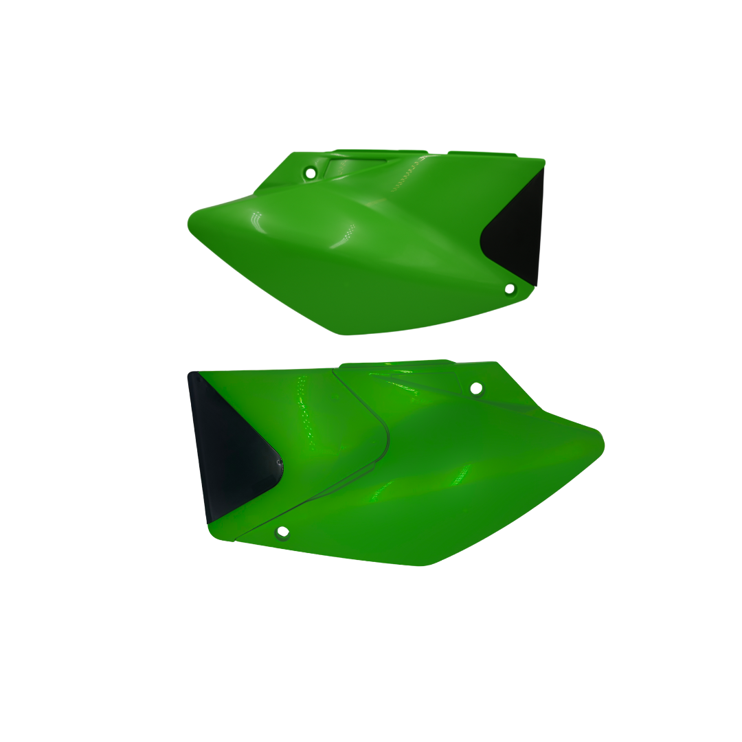 AMX Side Panels - Kawasaki KLX450R 2008-on - Green