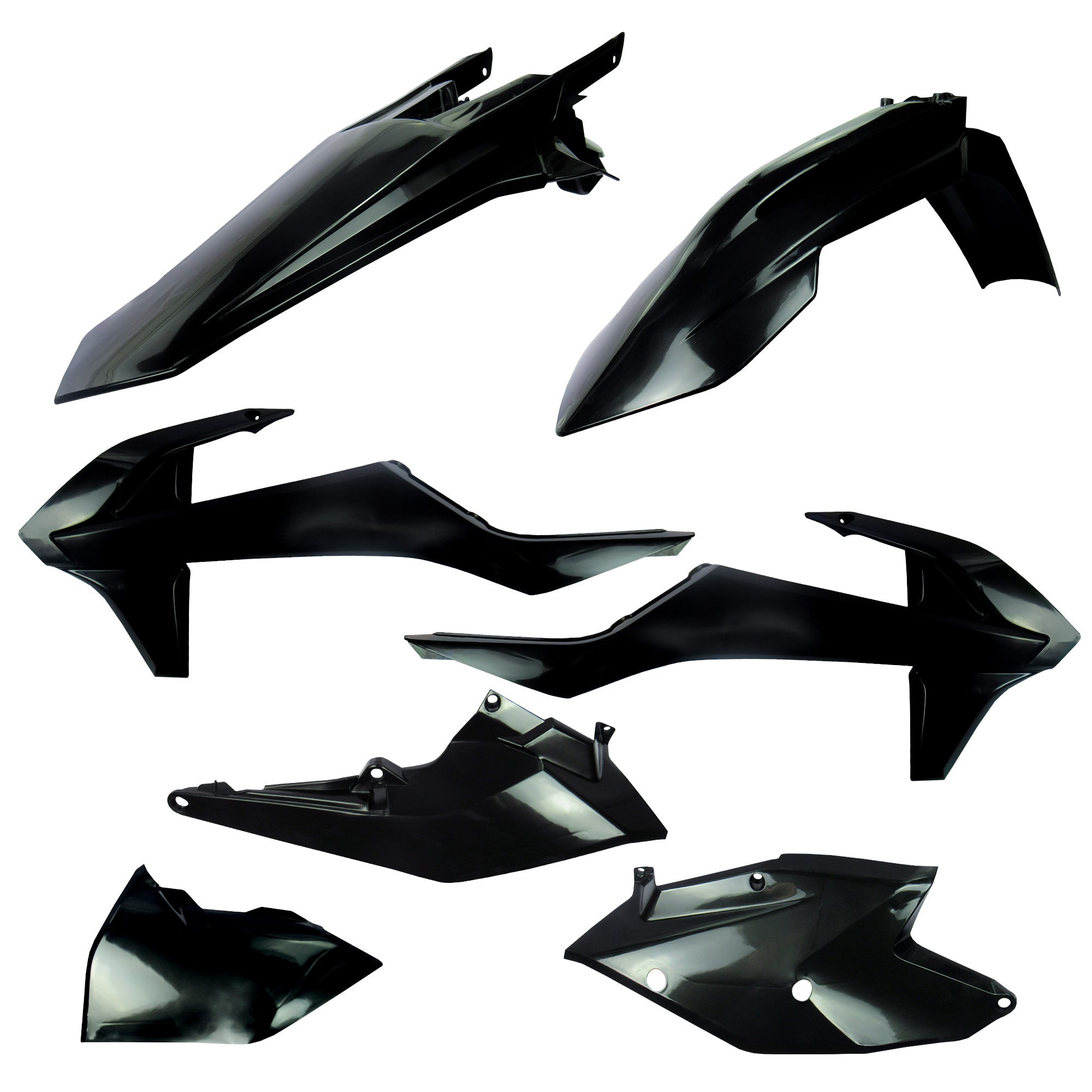 AMX Plastic Kit - KTM EXC / EXC-F 2017-2019 - Black