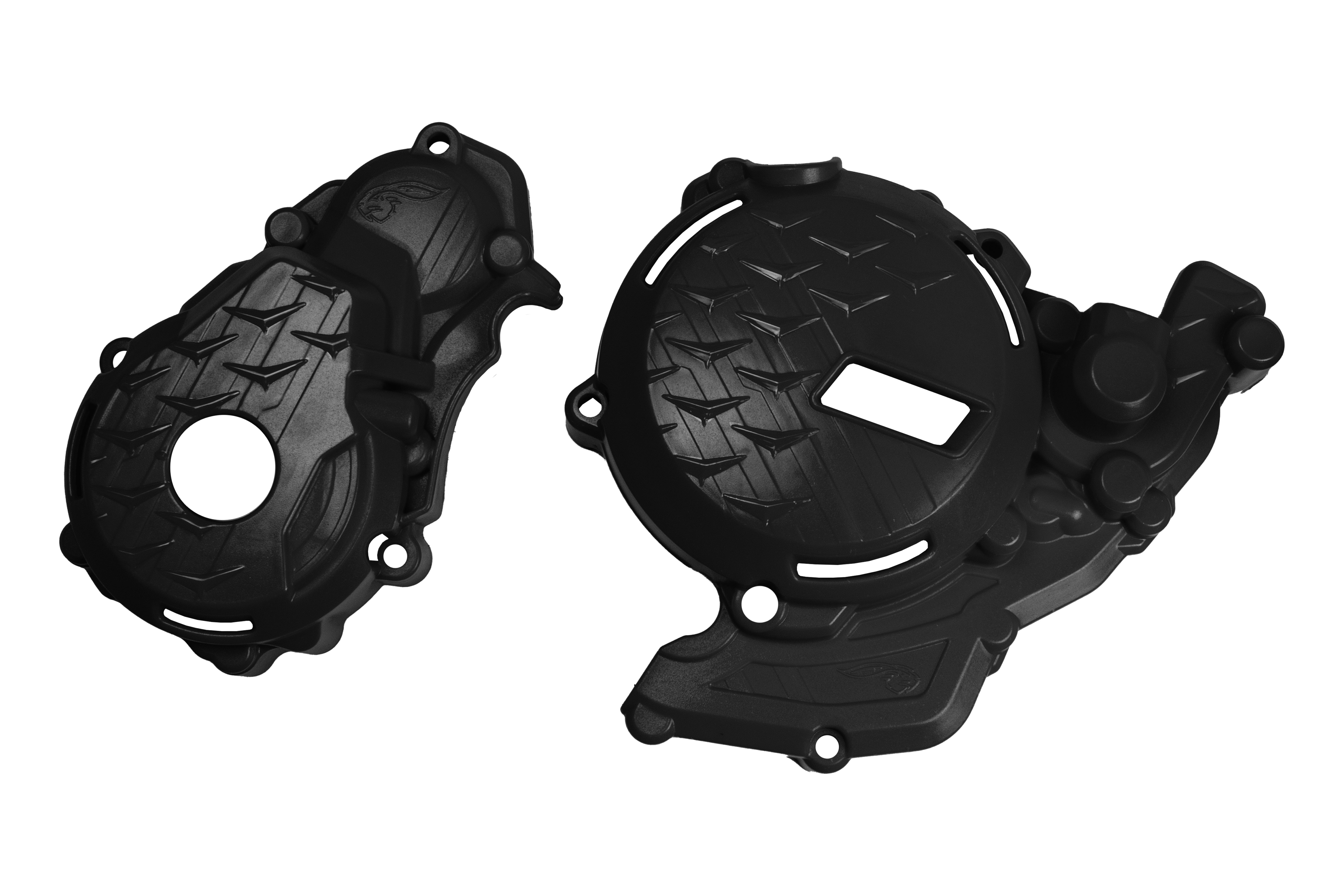 AMX Clutch and Ignition Cover Protector Kit - KTM 4T KTM SX-F 250 / 350 2023-on - Black