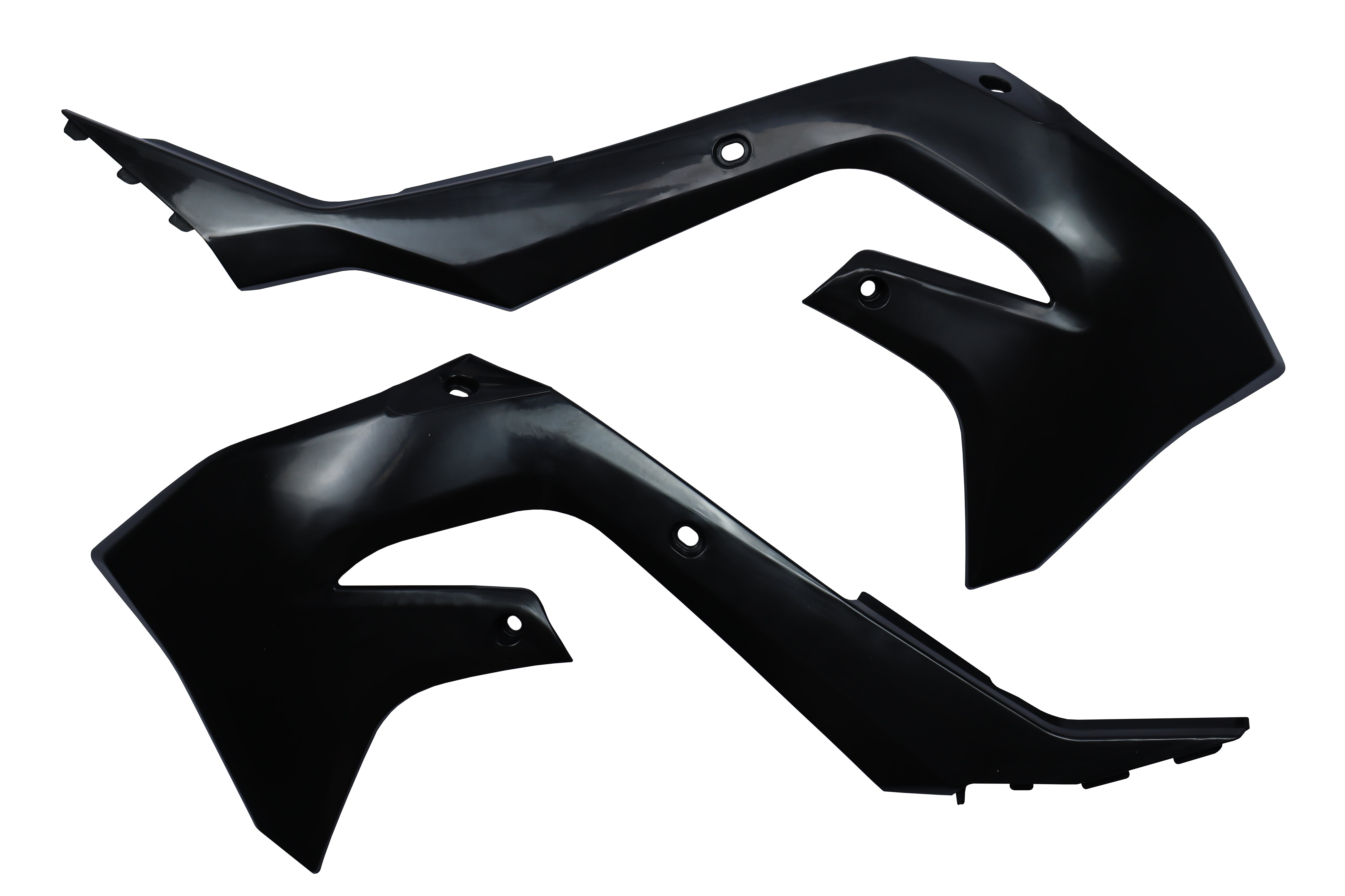 AMX Radiator Shrouds - Kawasaki KX250F 2021-2023 / KX450F 2019-2023 - Black