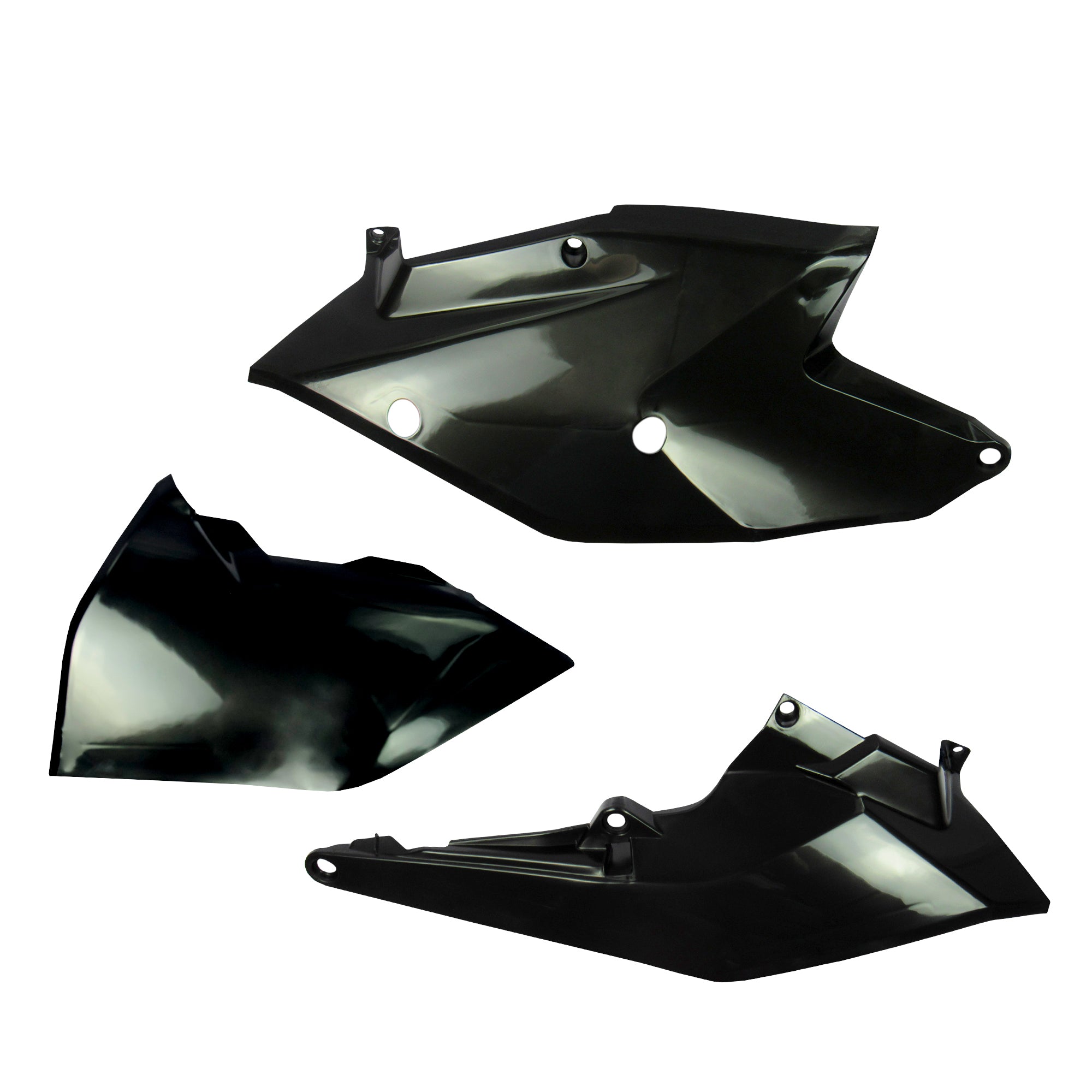 AMX Side Panels with Airbox Covers - KTM SX / SX-F 2016-2018 / EXC / EXC-F 2017-2019 - Black