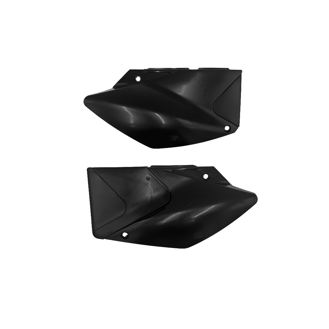 AMX Side Panels - Kawasaki KLX450R 2008-on - Black