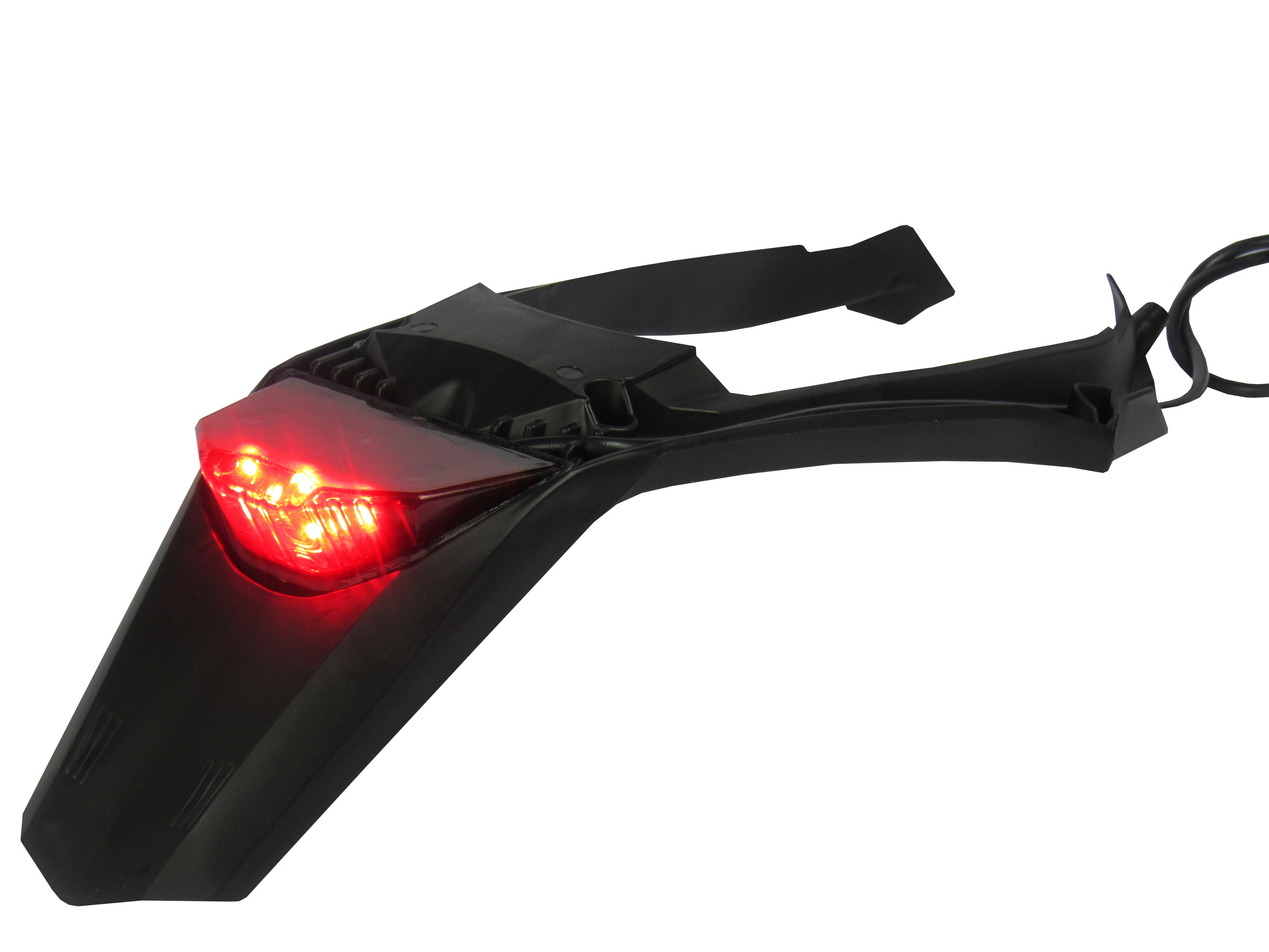 AMX Tail Light - KTM EXC / EXC-F 2017-2019 - Black/Red Clear