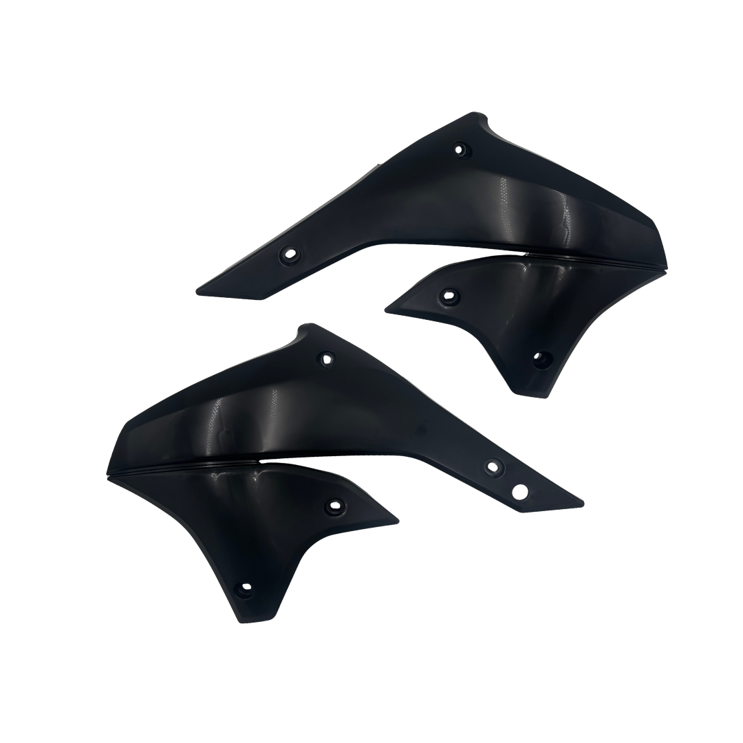 AMX Radiator Shrouds - Kawasaki KLX450R 2008-on - Black