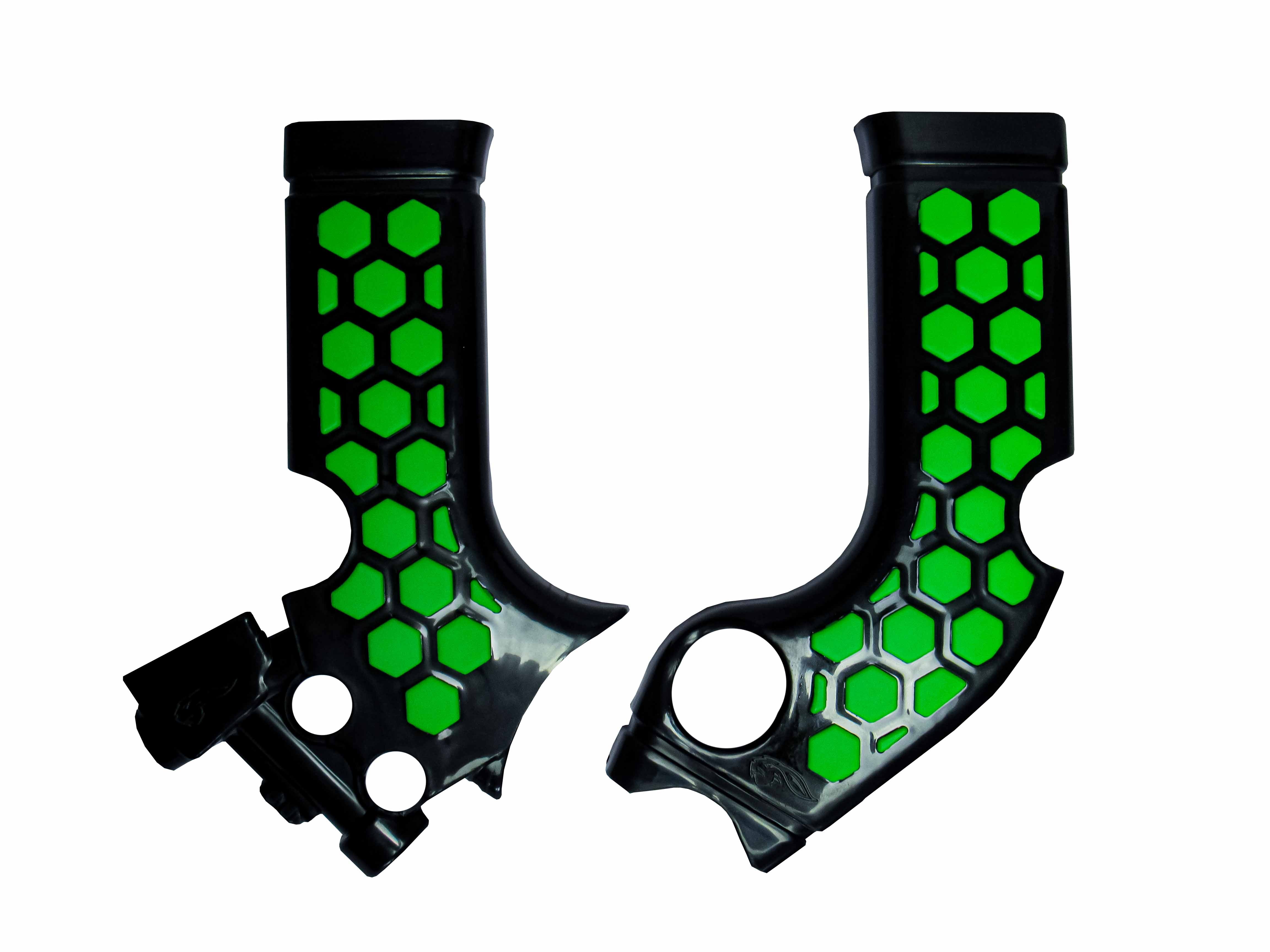 AMX Frame Protector - Kawasaki KX250F 2021-2023 / KX450F 2019-2023 - Black/Green