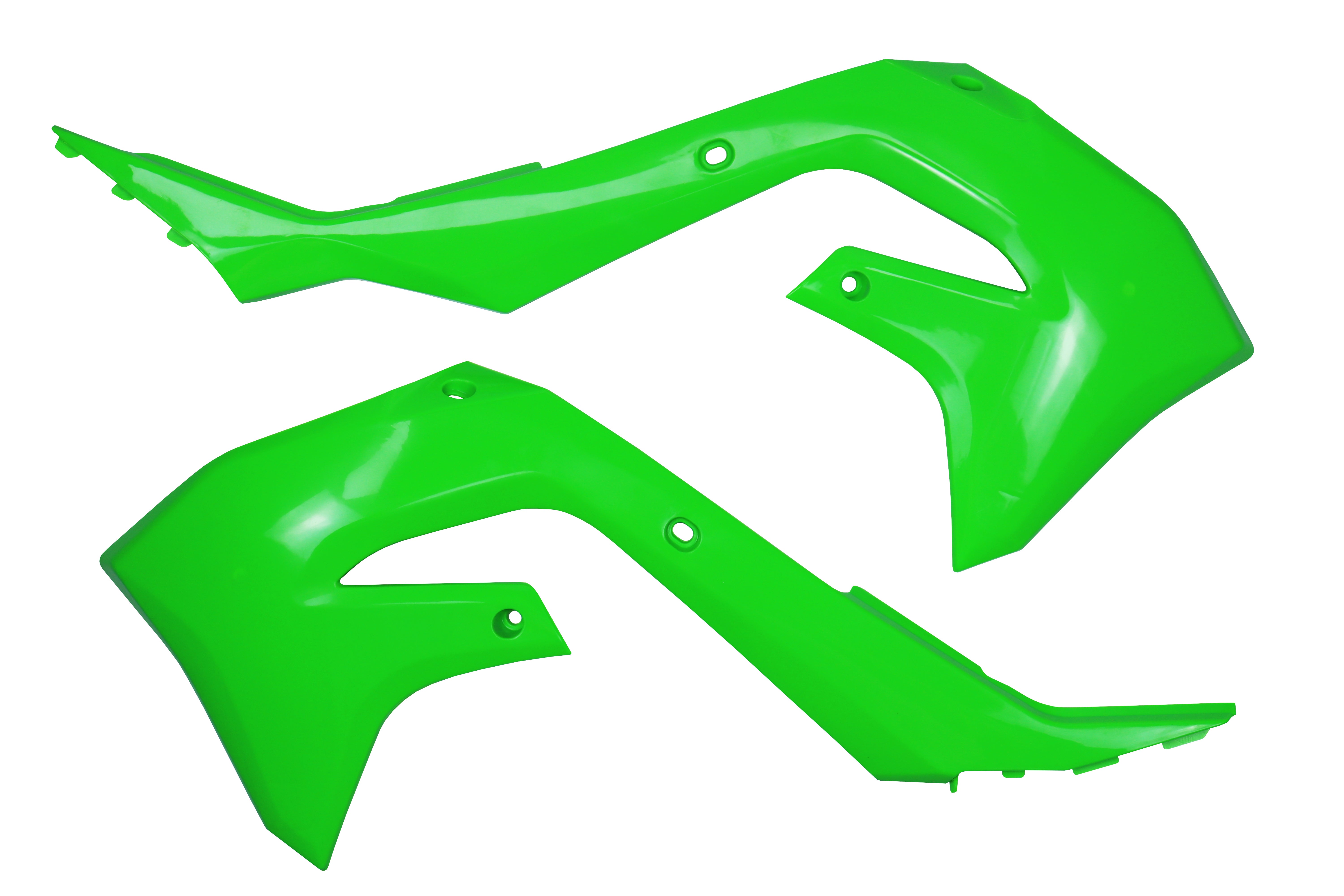 AMX Radiator Shrouds - Kawasaki KX250F 2021-2023 / KX450F 2019-2023 - Green