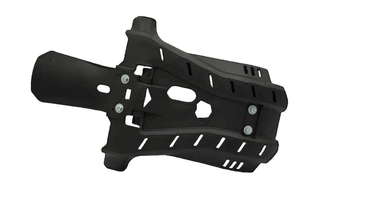 AMX Skid Plate with Linkage Protector - Yamaha YZ250 2005-on / Yamaha YZ250X 2016-on - Black