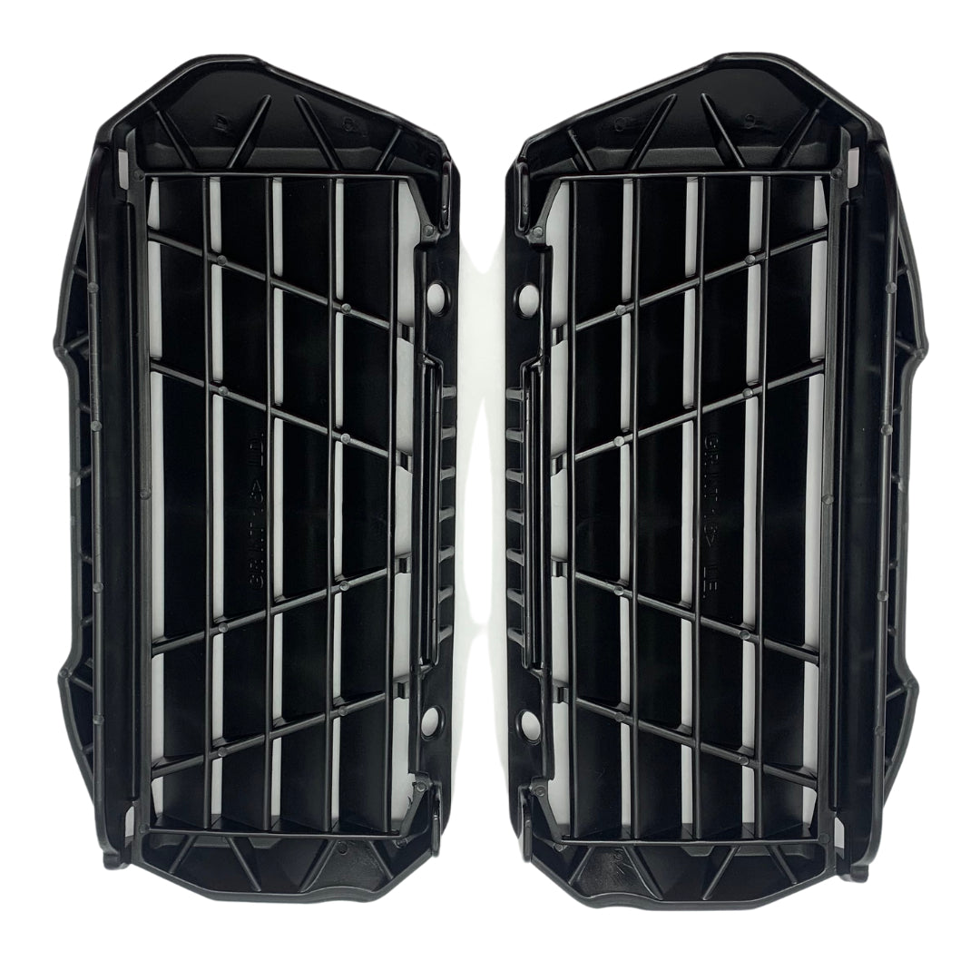 AMX Radiator Louvers - KTM SX / SX-F 2016-on / EXC / EXC-F 2017-on / Husqvarna TC 2016-on / GasGas 2021-on - Black
