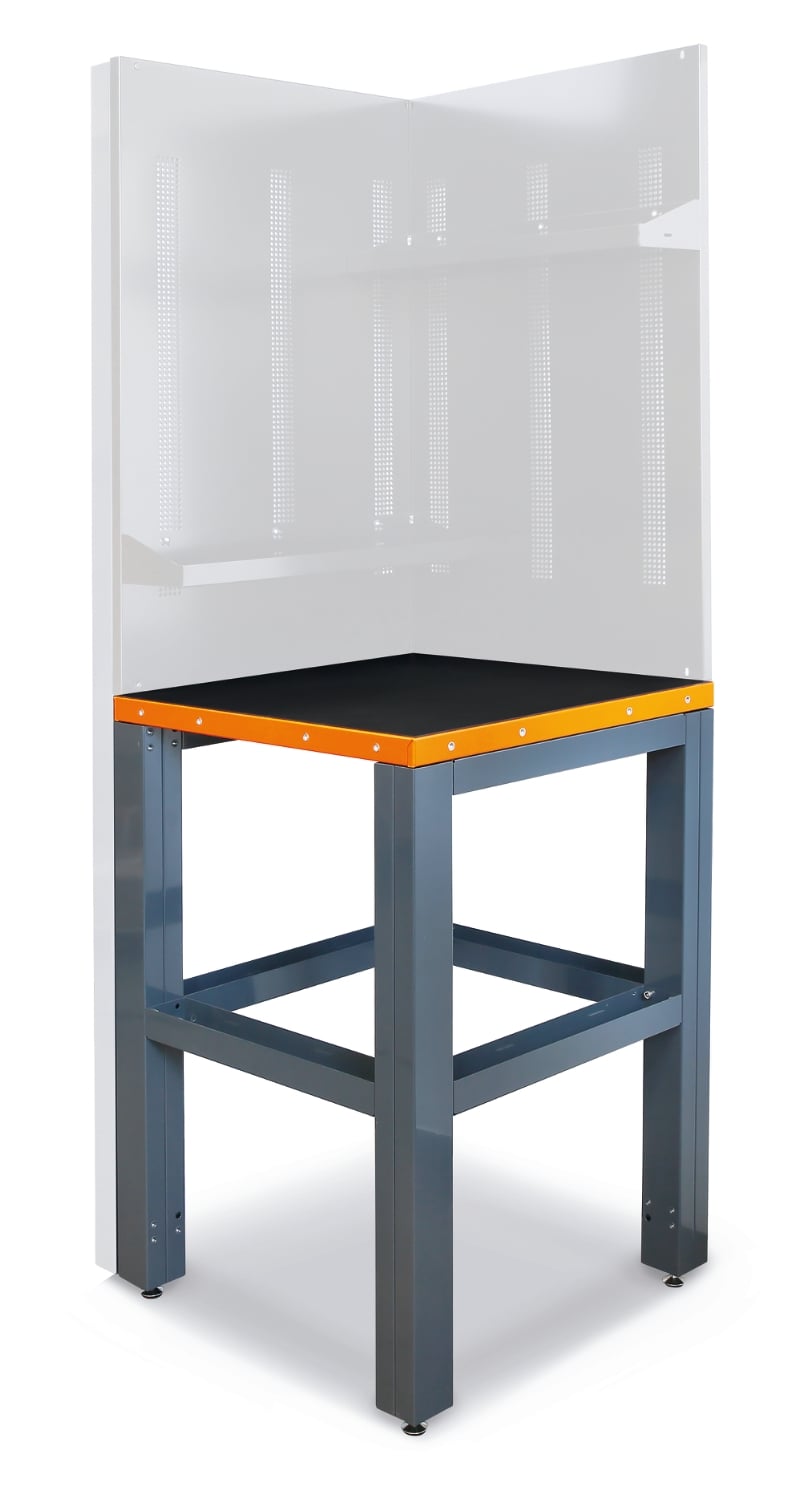 Corner Worktop, 700x700mm, PVC Coated, Hydrocarbon Resistant - BetaRSC55 C55KAI-G