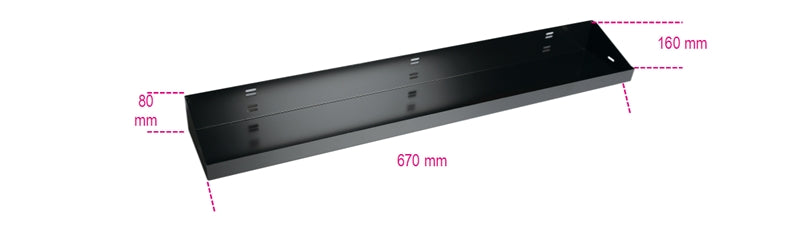 Steel Corner Wall Shelves, 700x160x80mm - BetaRSC55 C55MP