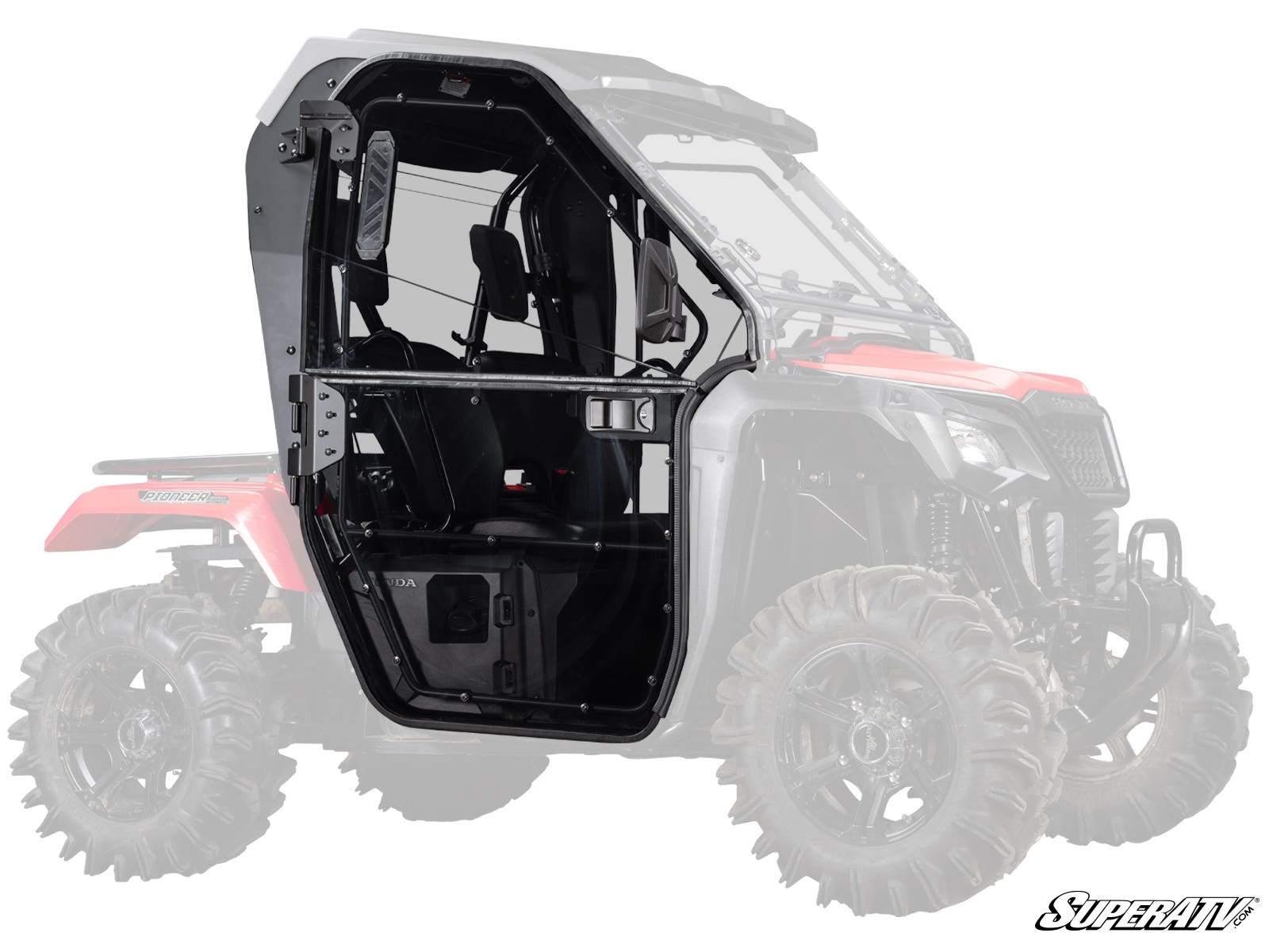 Superatv Honda Pioneer 500 520 Cab Enclosure Doors, Super ATV DOOR-H-PIO500-002-72