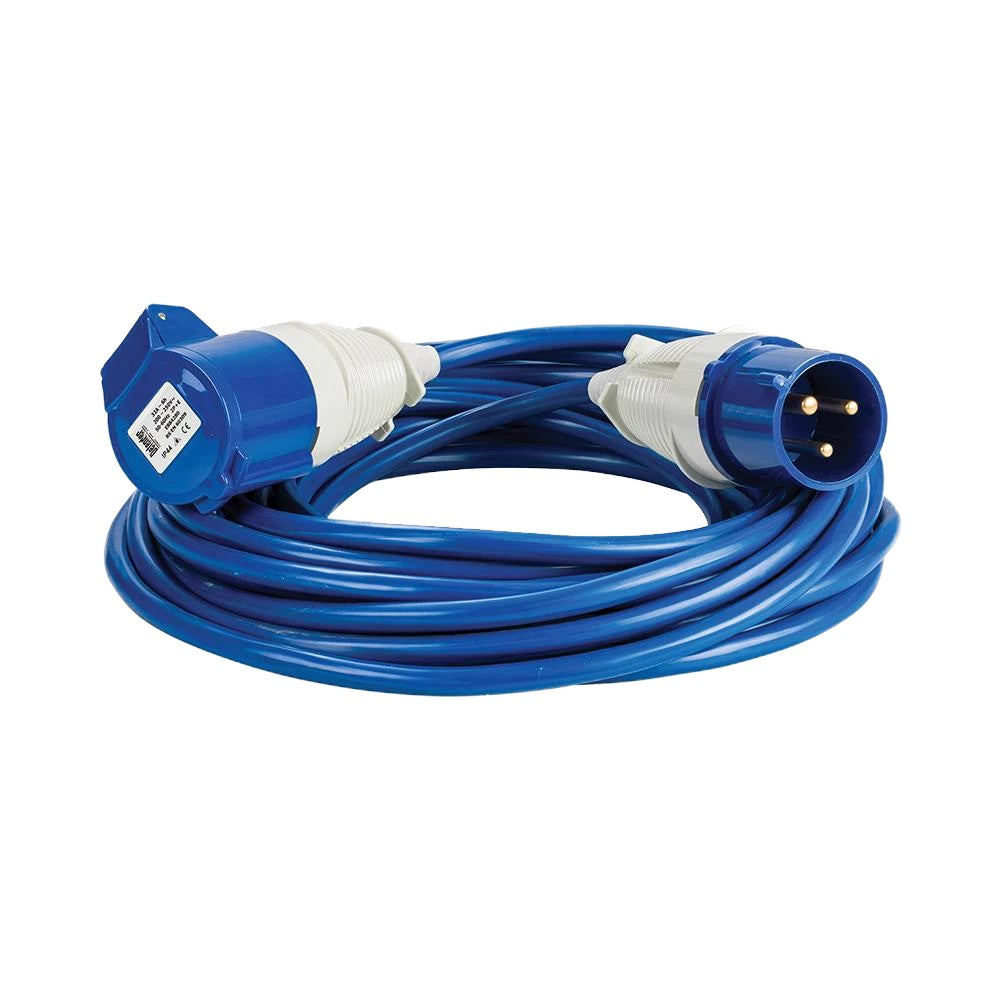 Silverline Tools Defender Extension Lead Blue, 4MM, 32A, 14M