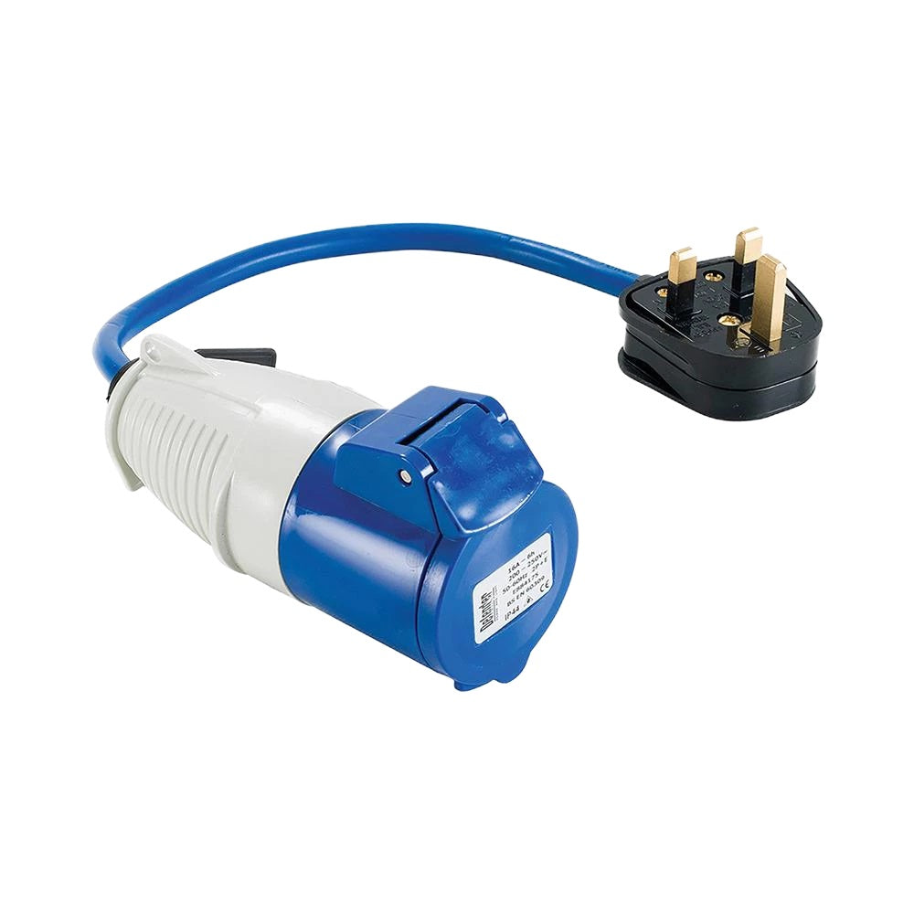 Silverline Tools Defender Fly Lead Converter, 13A-16A Camper Camping