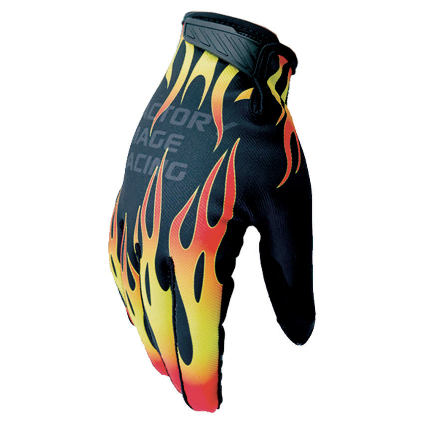 FIR  Fir Adult MX Gloves - M - Flame Design