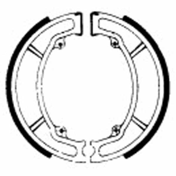 FERODO FSB733 Brake shoe set / 506 / VB223