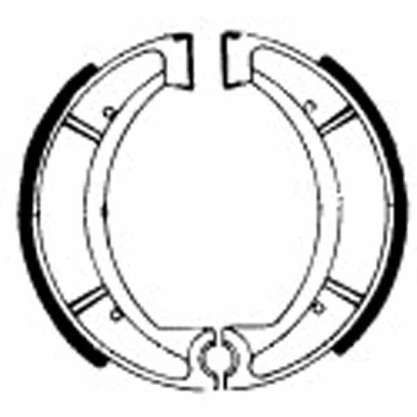 FERODO FSB734 Brake shoe set / 510 / VB208