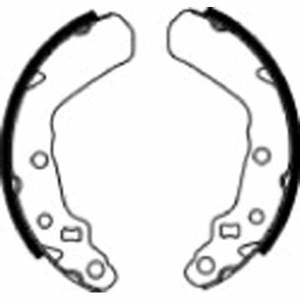 FERODO FSB929 Brake shoe set / 633
