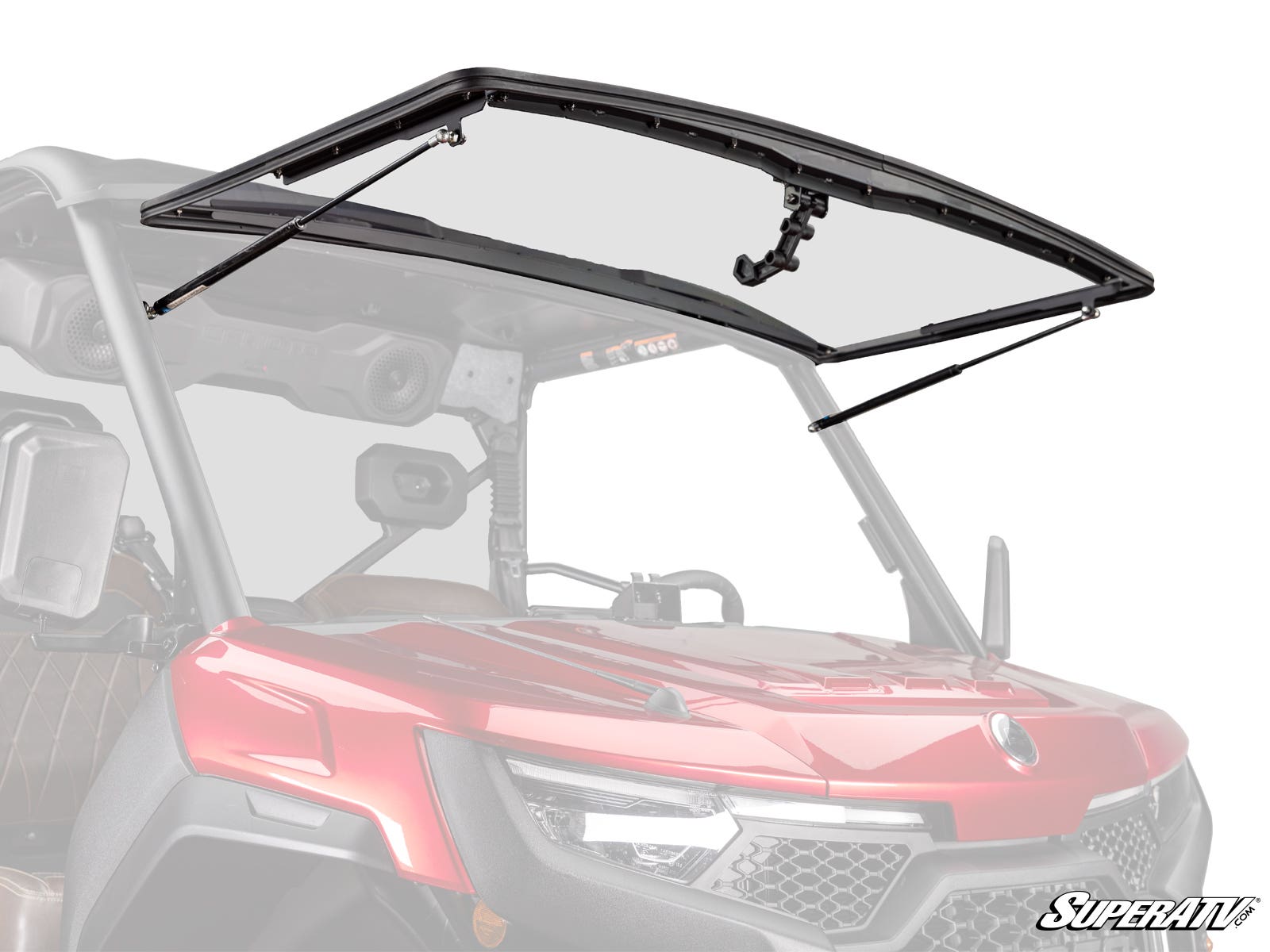 Superatv Flip Up Windscreen Polycarbonate Cf Moto Uforce U10 Pro Windshield